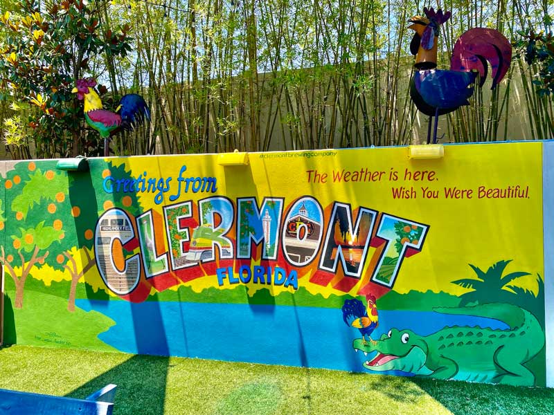 Backyard Mural at the Clermont Brewing Company