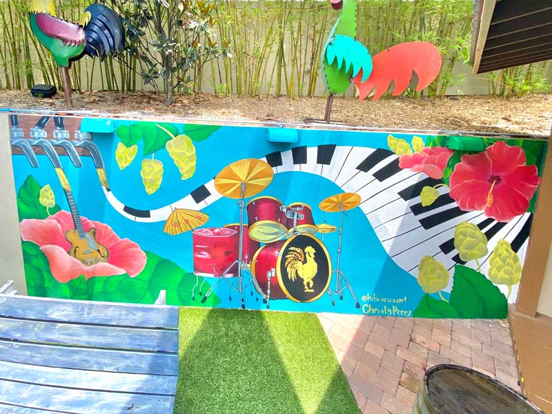 Backyard Patio Murals at Clermont Brewing Company